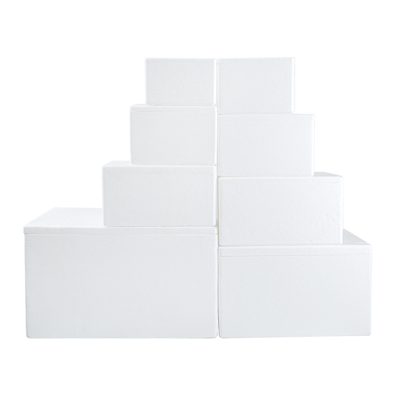 Postal foam boxes, insulated boxes, thickened No. 3 and No. 4 large packaging boxes for fresh vegetables, refrigerated products, e-commerce and express delivery Item Picture
