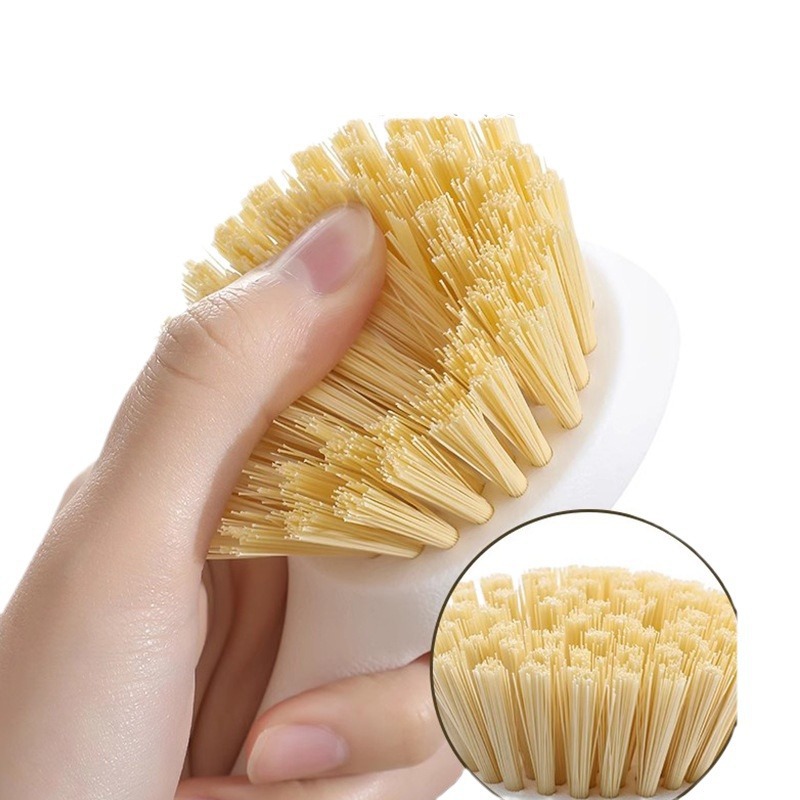 Plastic pot brush, household kitchen pot brush, dishwashing pot non-stick brush, long-handled cleaning brush, descaling and grease bowl brush Item Picture