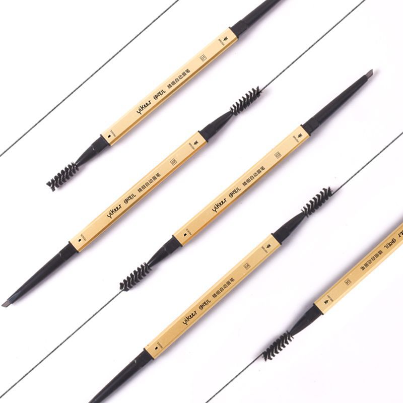 Iker Douyin Small Gold Bar and Small Gold Block eyebrow Pencil wholesale, extremely fine triangular pen core, waterproof, sweat-proof, non-staining, genuine product Item Picture