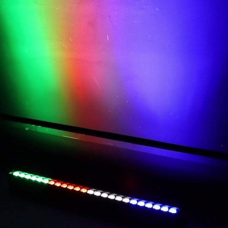 24 4-watt waterproof wall-washing lights, full-color segment control LED light strips, RGBW stage lighting performance, outdoor dyeing lights Application Scenario
