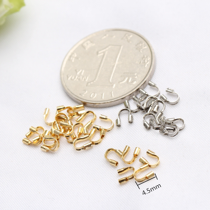Color Preserving 14K Gold 18K True Gold U-Shaped Horseshoe Buckle Buckle Finishing Buckle Beaded Steel Wire Handmade Diy Accessories Specification drawing