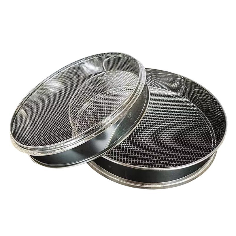30 coarse mesh belt base surface, large flour sieve, stainless steel sieve, filter mesh with bottom support, corn sieve for baking Item Picture