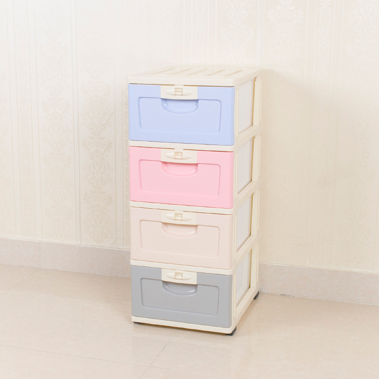 Hongda 10# Multi-Layer Arbitrary Plastic With Self-Locking Function Macaron Color Stitched Cabinet Dormitory Drawer Closet Specification drawing