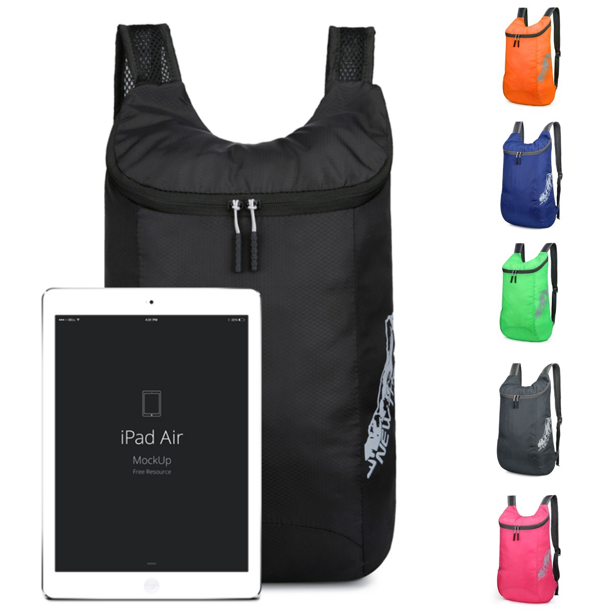 Wholesale of cross-border best-selling ultra-light skin bags, casual travel portable storage bags, and multi-functional foldable backpacks