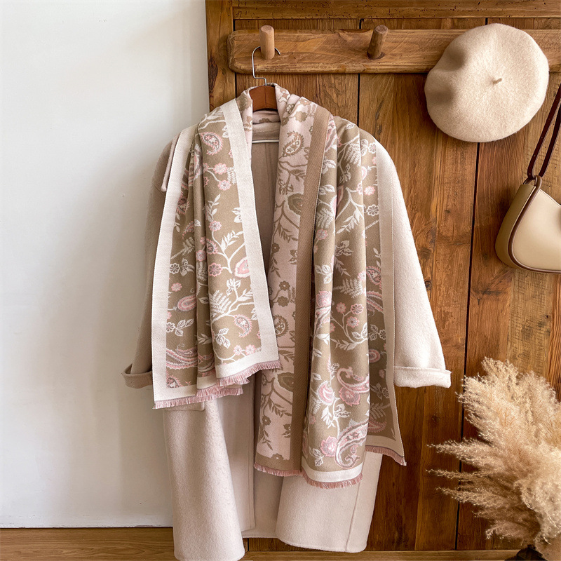 2023 New Imitation Cashmere Scarf Autumn And Winter Warm Scarf Korean Version Long Shawl Spot Wholesale Winter Thickening Application Scenario