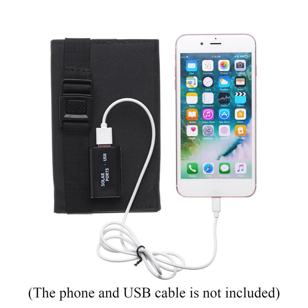 20W Solar Folding Bag 8W 5V Usb Outdoor Mobile Phone Portable Solar Charger Charging Panel Item Picture