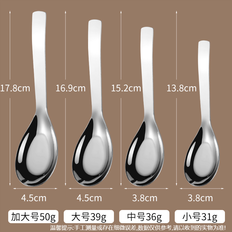 Stainless Steel Thickening Spoon High Appearance Level Soup Spoon Household Spoon Spoon Watermelon Spoon Rice Spoon Chaozhou Jieyang Tableware Factory Application Scenario