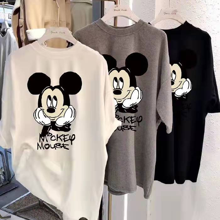 New Korean-style casual women's round-neck base layer tops, pure cotton short-sleeved T-shirts, wholesale from street stalls Specification image