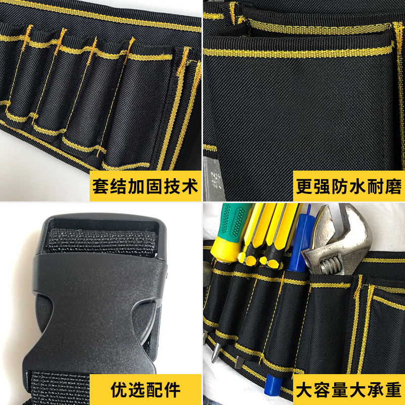 Cross-border best-selling multi-functional maintenance tool waist bag, Oxford cloth hardware tool bag, small tool waist bag, tool storage Application Scenario