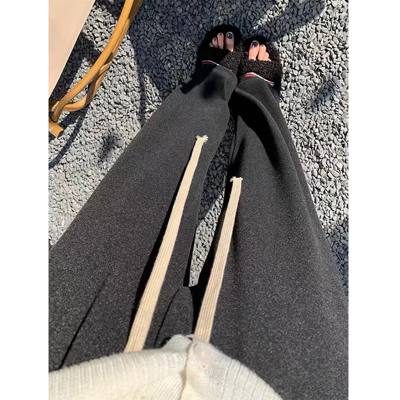 神仙面料！舒适软糯懒人拖地裤显瘦百搭阔腿裤女休闲直筒裤女春秋