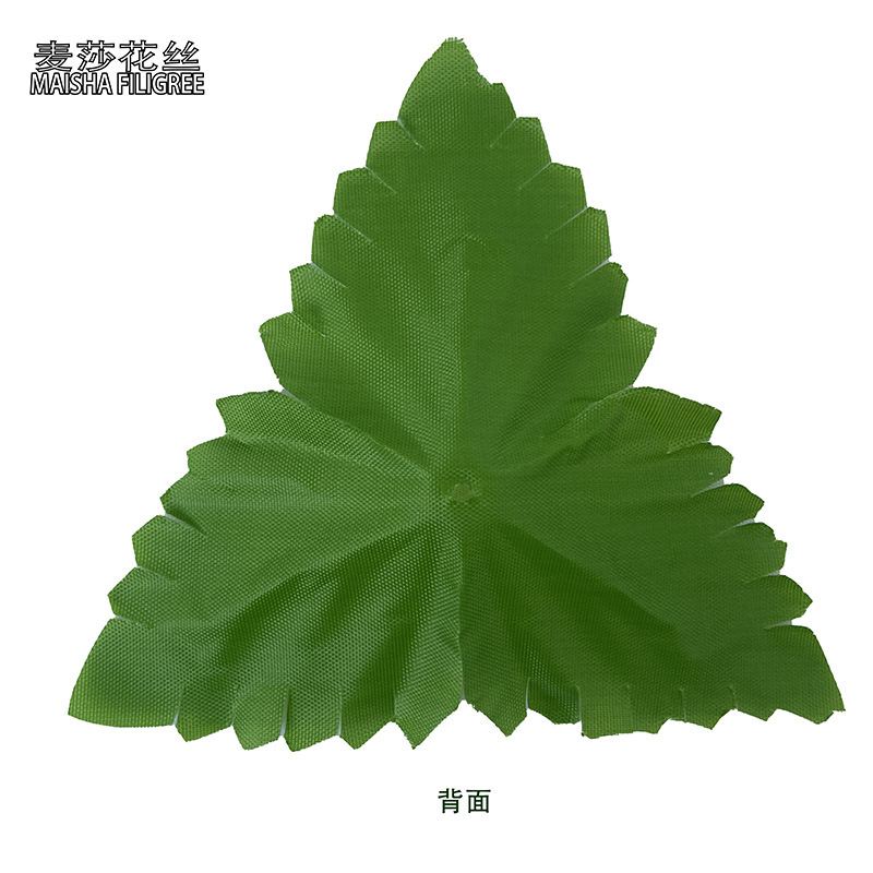 Artificial flower, versatile leaves, silk-screened leaves, flower stands, triangular leaf decorative accessories, bionic flowers details Picture
