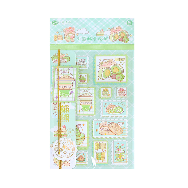 New cute stickers for DIY student planner decoration materials, including cartoonish and paper stamps Item Picture