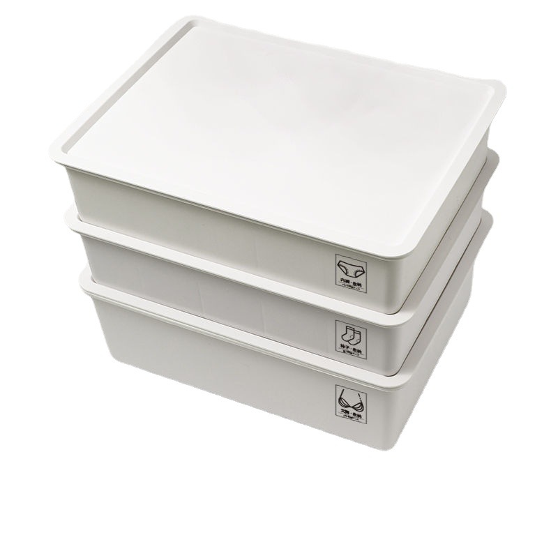 Underwear Storage Box Household Drawer Type Socks Division Underwear Underwear Socks Box 3-In-1 Storage Artefact Wholesale Item Picture
