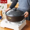 Tao Bao Wang Chinese Retro Clay Pot Household gas Stew Pot for making soup hot pot Stone pot 煲仔饭 high-temperature resistant ceramic pot Specification image