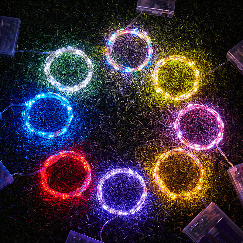 Small colored lights, usb copper wire lights, flashing lights, string lights, led copper wire lights, string battery boxes, AA long-lit star lights, decorative light strips Application Scenario