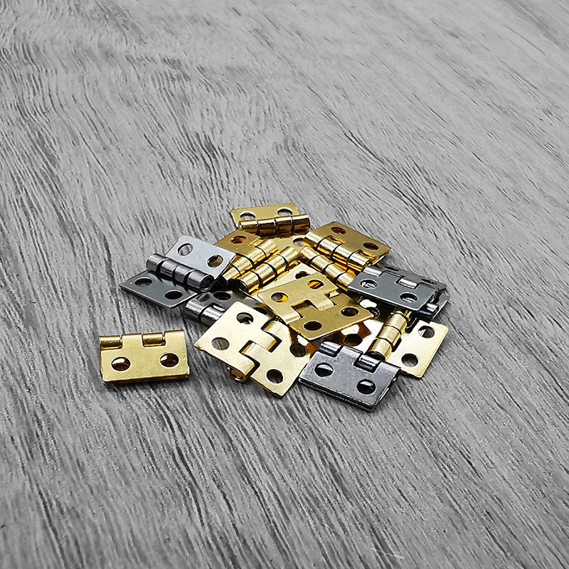 2-point pure copper mini hinge Walnut House handicraft gift box, 10*8mm small hinge details Picture