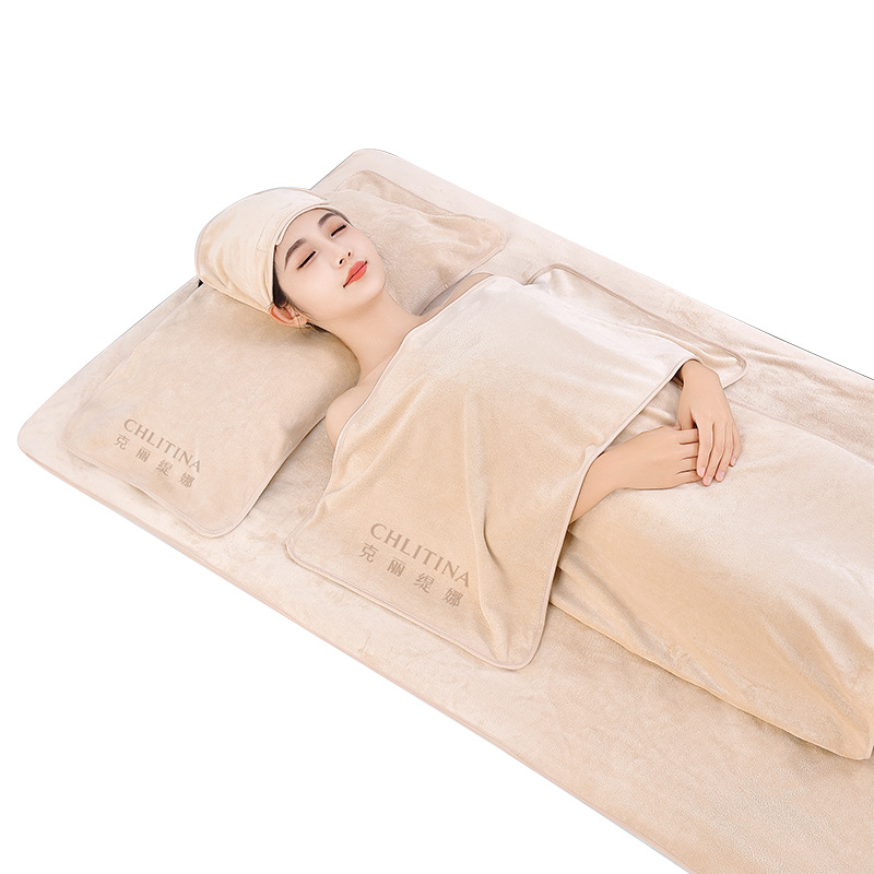 Beauty salon-specific towels with logo, beauty salon towels, bed towels, bath towels, bath skirts, fine fibers, soft and absorbent Item Picture