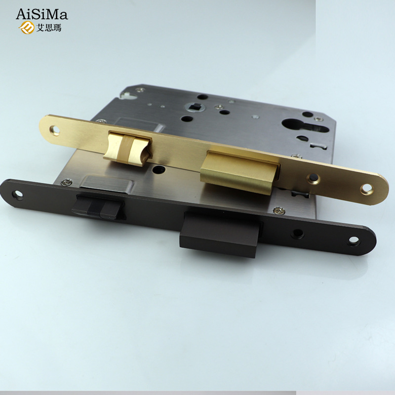 European standard large gourd indoor door lock body 7255 silent door lock body mechanical silent door lock accessories wholesale details Picture