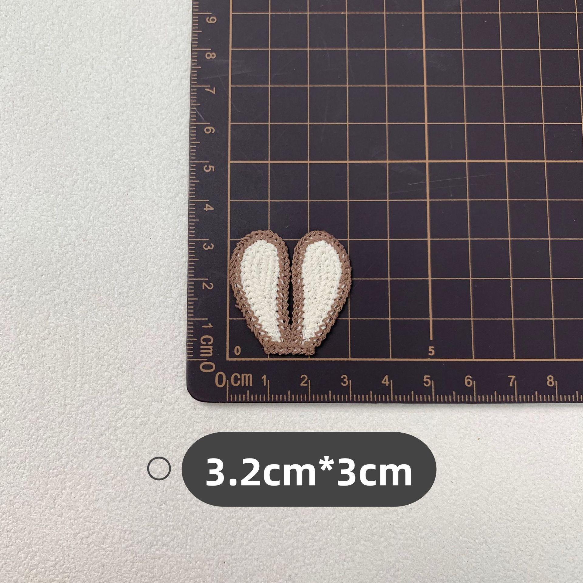 治愈系手工钩织兔子布贴刺绣小猫咪立体耳朵DIY发饰胸针包包配件详情14