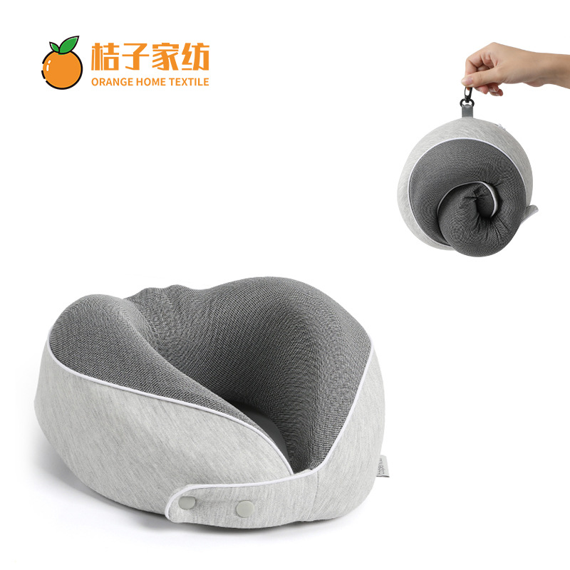 加工定制跨境热销u型枕护颈枕记忆棉旅行枕慢回弹飞机枕收纳便携
