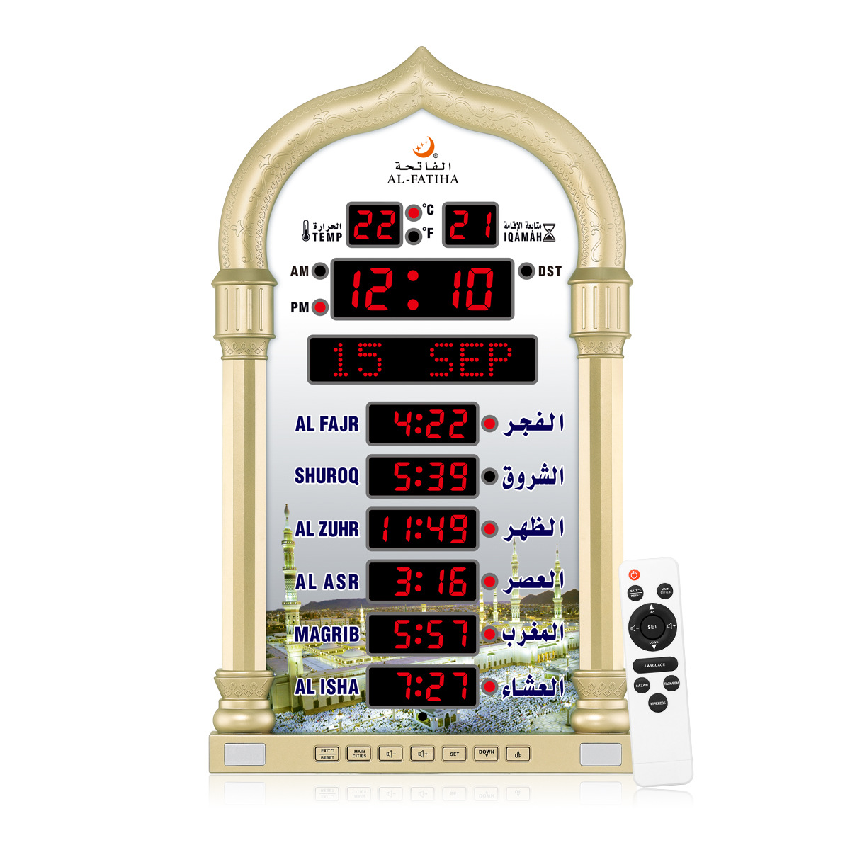 FAJ-4008 LED electronic digital tube display high-definition remote control operation anzn clock electronic wall clock Application Scenario