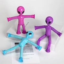 跨境新品外星人百变造型伸缩管玩具趣味益智解压拉伸管减压拉伸玩