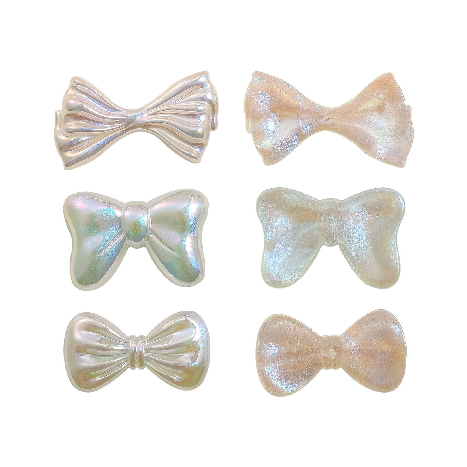 Heidi Mermaid series half-face bow tie shaped jewelry accessories, bow-shaped hair accessory materials wholesale Item Picture