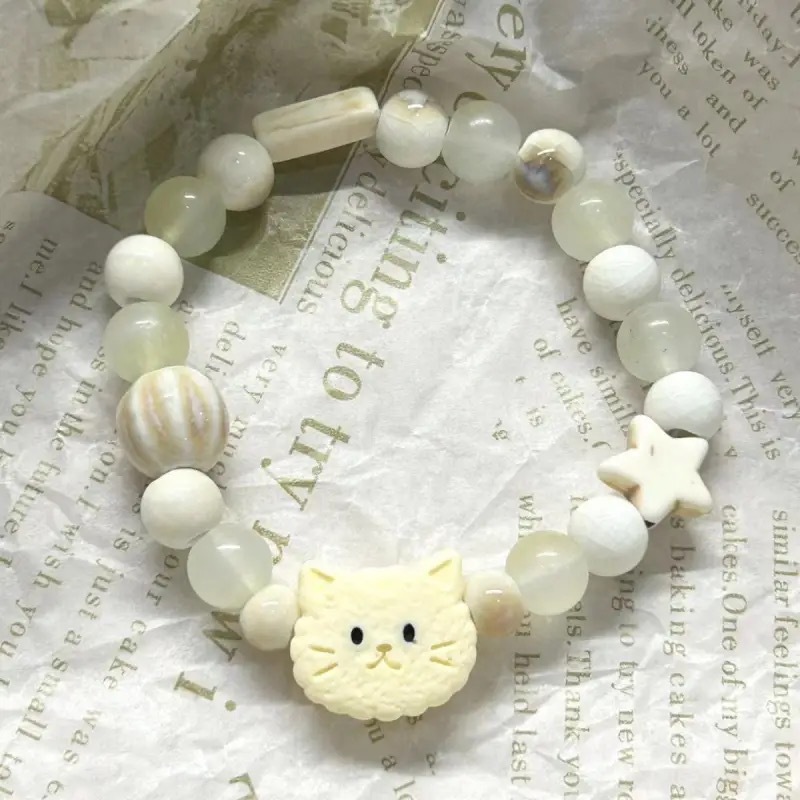 景德小件 景德镇陶瓷手链HelloKitty中式百搭可爱女款闺蜜手串