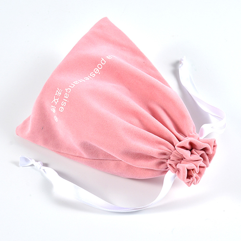 High-end jewelry velvet bag with drawstring for storing mobile phones, power banks, drawstring bags, headphones, necklaces and jewelry velvet bags Specification image