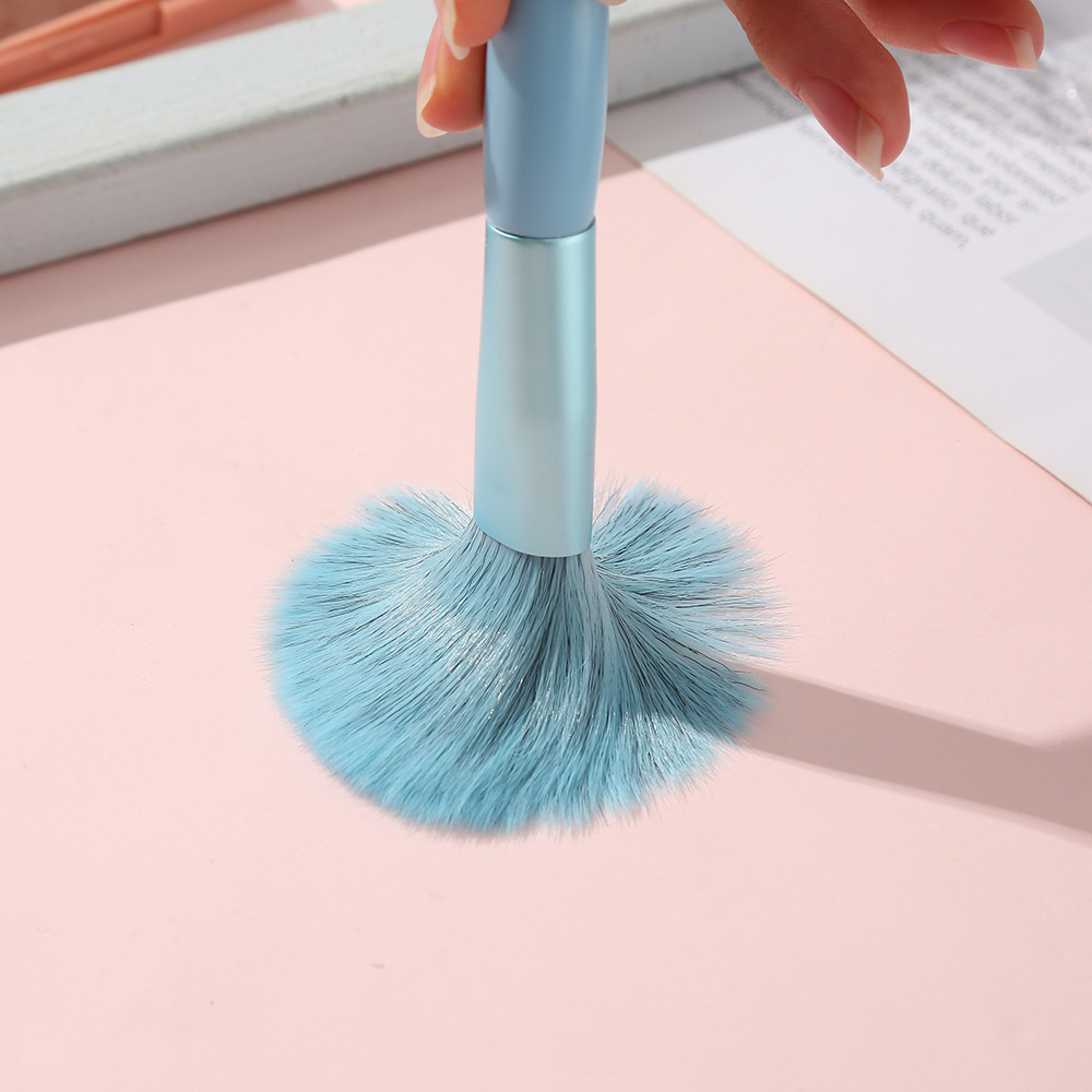 New soft-bristled macaron color series 6-piece makeup brush, mini blush brush, eyeshadow brush portable set of beauty tools details Picture