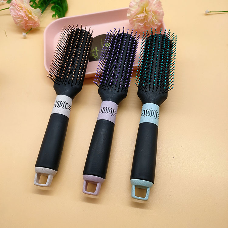 Home hair care air cushion comb, massage comb, anti-static hair straightening air bag comb, styling rib comb, curling and straightening dual-purpose comb details Picture