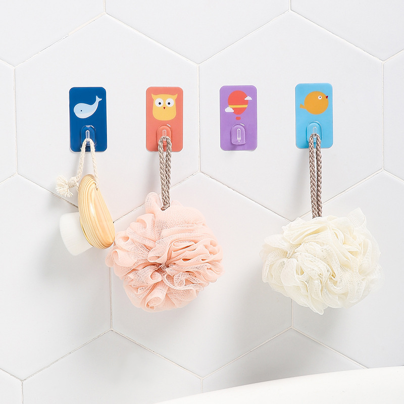 Punch Free Cartoon Hook Cute Hook Wholesale Strong Kitchen Bathroom Coat Hook Traceless Hook Hook Specification drawing