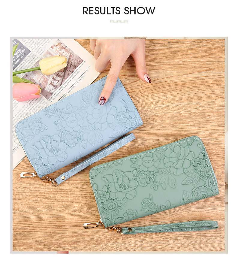 新款女士钱包女长款高级感手拿包可爱卡包钱夹拉链皮夹手机包包女详情4