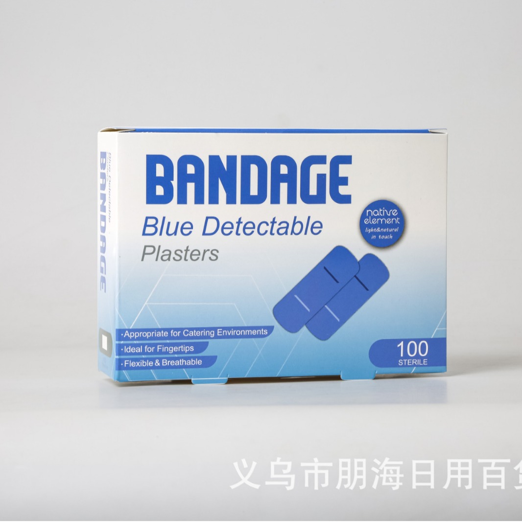 Blue PE aluminum foil metal absorbent pad waterproof patch, detectable band-aid for hotel chefs to stop bleeding Application Scenario