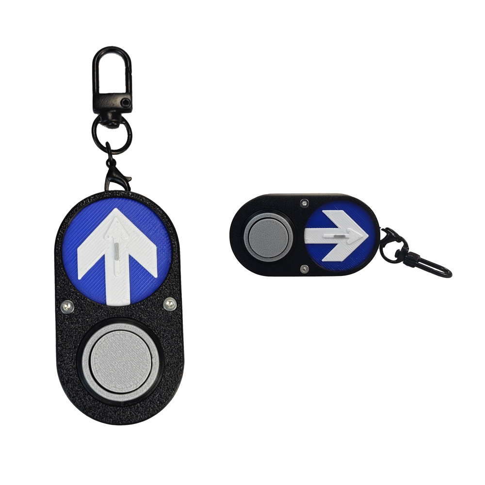 Cross-border manufacturer Australian sidewalk traffic light button keychain sound accessory creative gift Commemorative gift Item Picture