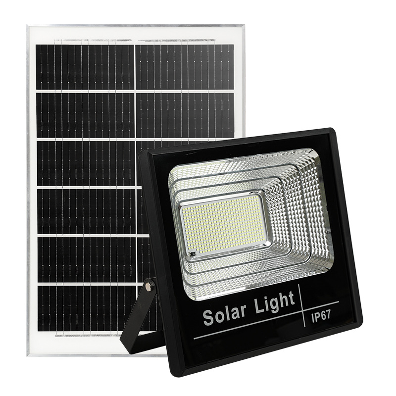 E-commerce cross-border solar floodlights, LED outdoor engineering, aluminum shell treasure pot, courtyard solar lights, benefiting the people Application Scenario