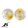 Xiaoyi jewelry Accessories, creative and fashionable built-in dried flower round resin diamond, Japanese and Korean style accessories wholesale Specification image