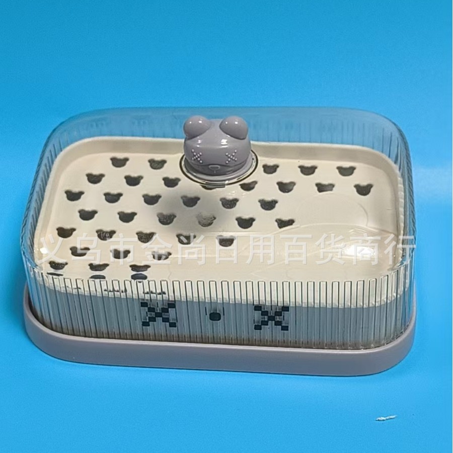 The new bear soap box of the Cool Bear series comes with a draining soap box and a laundry soap box for home bathrooms Application Scenario
