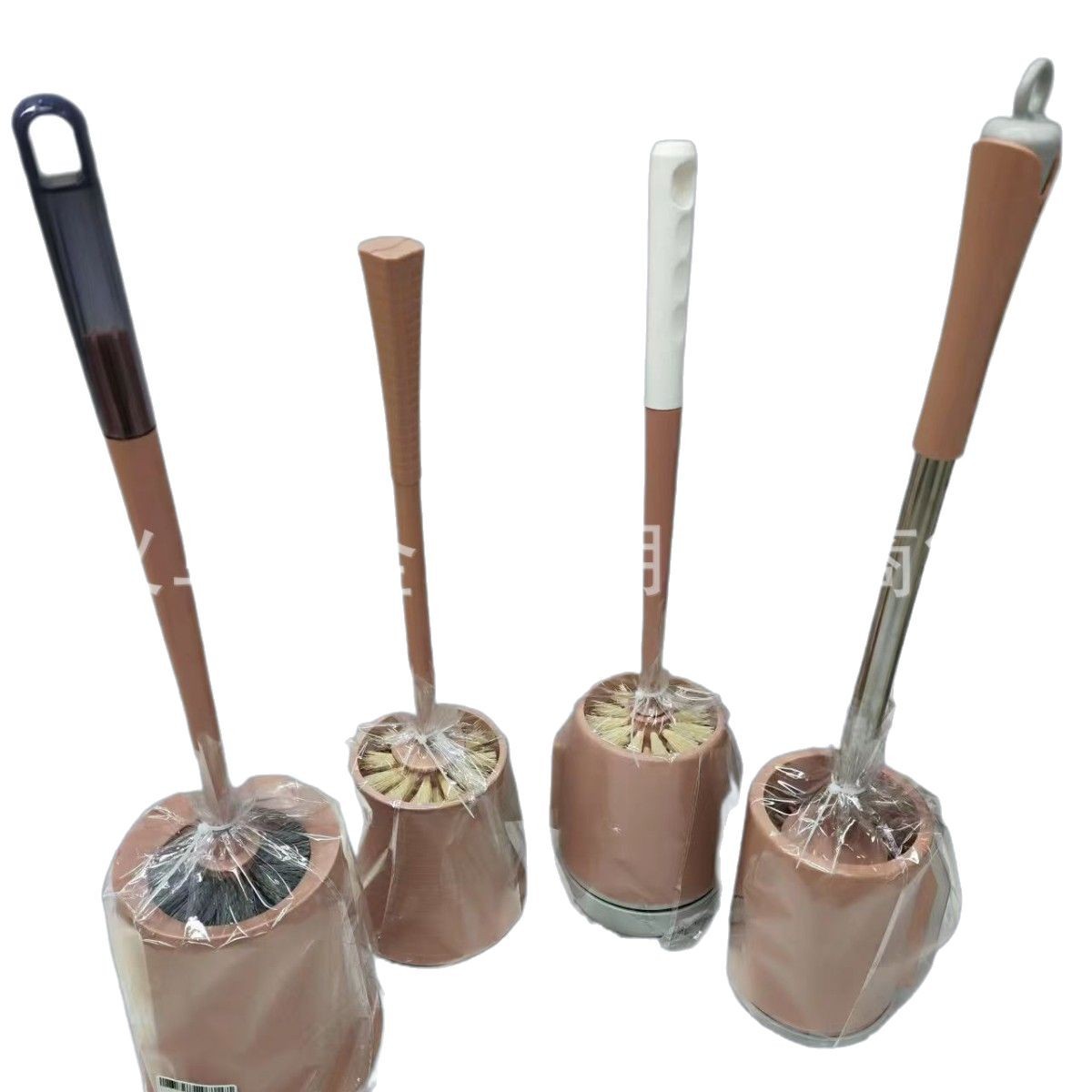 The new plastic toilet brush set from the manufacturer is a combination of household stainless steel toilet brushes and cleaning brushes Item Picture