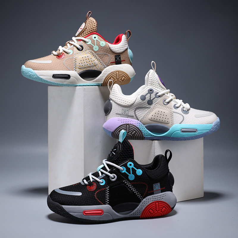 Children's Basketball Shoes Young Primary School Students Professional Training Running Shoes Children's Shoes Boy's Sports Shoes Large Children's Shoes details Picture