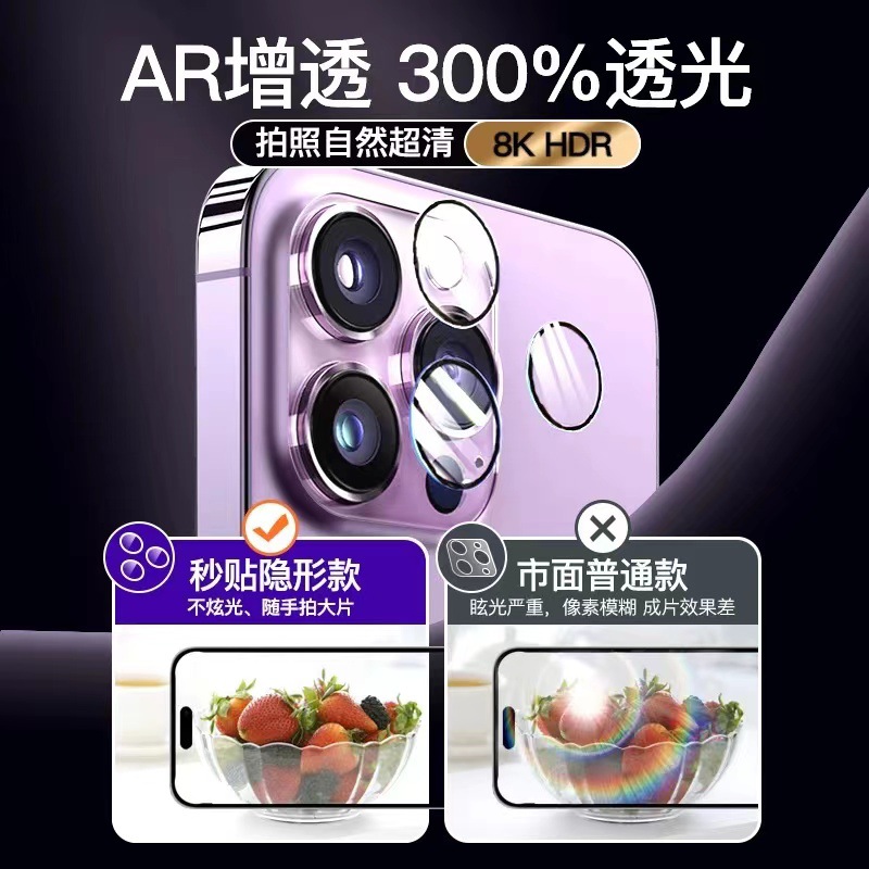 iPhone16 Apple lens protection film, iphone15promax imitation Eagle lens head film Application Scenario