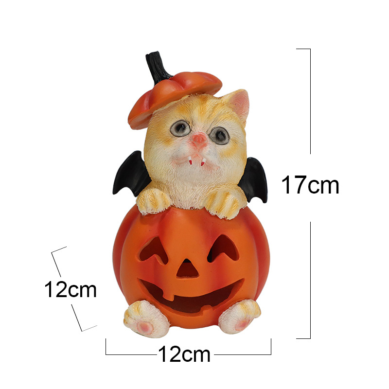 Customized Halloween scene decoration ornaments, creative resin handicrafts, tabletop ornaments, cute gifts Specification image