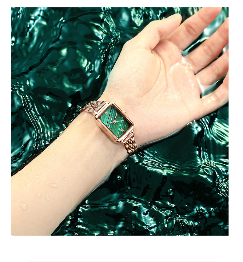 小绿表抖音直播爆款瑞士品牌方形女士手表学生韩版石英表一件代发详情9