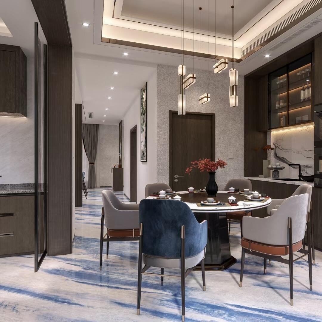 New ultra-tight joint rock plate simple 1, the same style marble tile, modern light luxury living room continuous pattern floor tile, 900*1800 details Picture