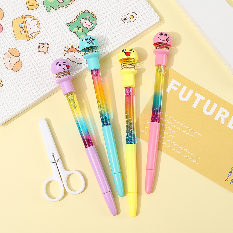 Yqiduo Cartoon Soft Glue Shape Quicksand Fairy Stick Unisex Pen Girl High Appearance Level Gift Pen Office Signature Pen Specification drawing