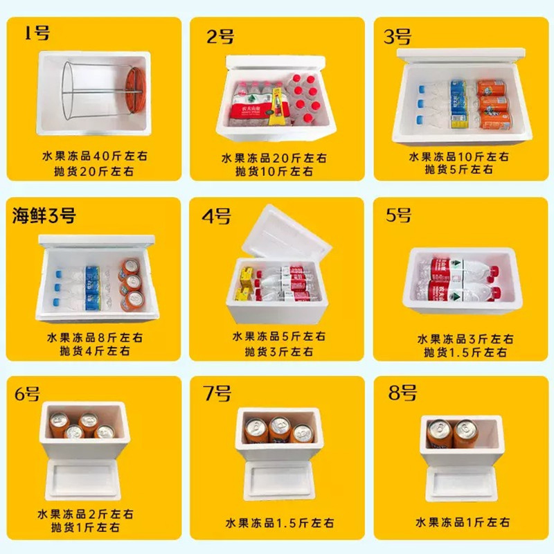 Wholesale of postal express foam boxes, refrigerated e-commerce special vegetable planting thickened insulated boxes, and seafood and fruit preservation boxes Specification image