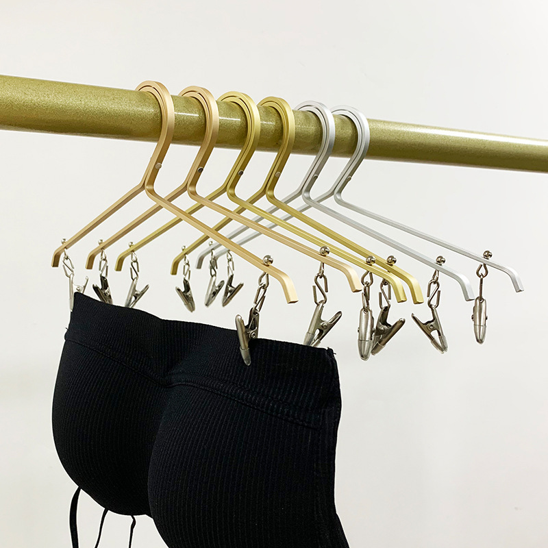 Underwear hanger clothing store, home bra and underwear clips, aluminum alloy and stainless steel hanger, underwear display rack details Picture