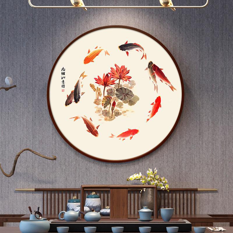 装饰画/穆斯林壁画/苏绣/挂画/墙壁画白底实物图