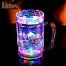 Dalebrook亚克力杯LED发光杯 果汁饮料杯 PS塑料杯 啤酒红酒杯具