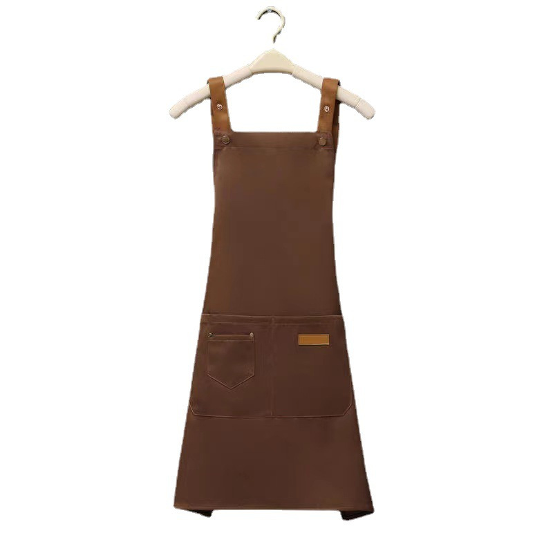 Advertising Waterproof Extended Suspenders Plain Apron Kitchen Home Restaurant Apron Custom Logo Commercial Printing Item Picture